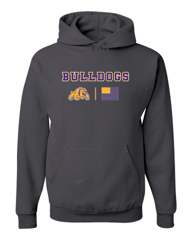 McAllen Bulldogs Team Colors Flag Men's Premium Hoodie