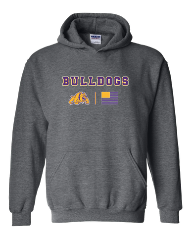McAllen Bulldogs Team Colors Flag Men's Hoodie