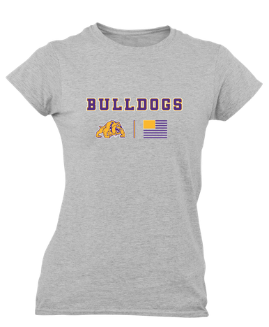 McAllen Bulldogs Team Colors Flag Women's SS T-Shirt
