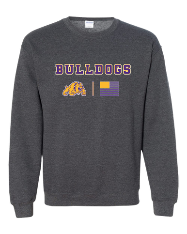 McAllen Bulldogs Team Colors Flag Men's Sweatshirt