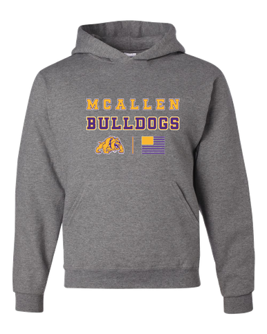 McAllen Bulldogs Spirit Flag Men's Premium Hoodie