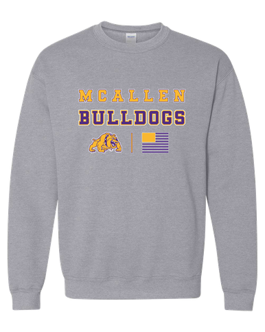 McAllen Bulldogs Spirit Flag Men's Sweatshirt