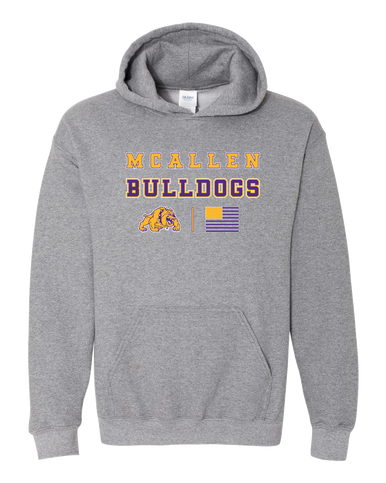 McAllen Bulldogs Spirit Flag Men's Hoodie