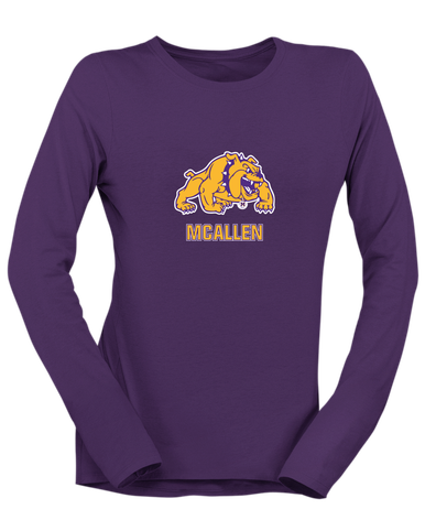 McAllen Bulldogs Mascot #2 Women's LS T-Shirt