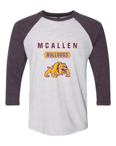 McAllen Bulldogs Mascot #3 Men's Baseball T-Shirt