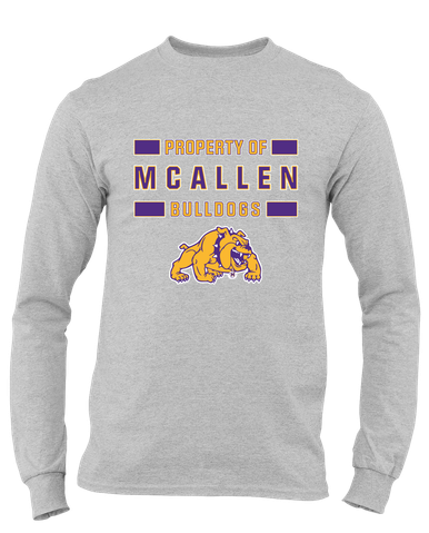 McAllen Bulldogs Property Of Men's Premium LS T-Shirt