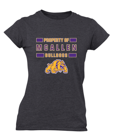 McAllen Bulldogs Property Of Women's Premium SS T-Shirt