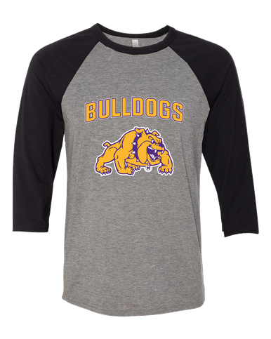 McAllen Bulldogs Mascot #6 Women's Baseball T-Shirt