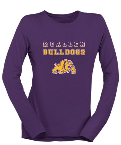 McAllen Bulldogs Spirit Women's LS T-Shirt