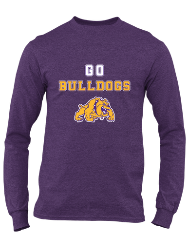 McAllen Bulldogs Go Team Men's LS T-Shirt