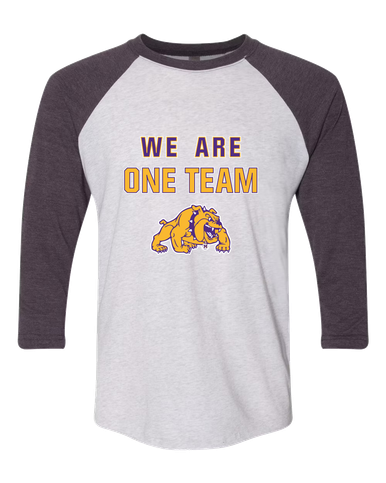 McAllen Bulldogs We Are One Team Women's Baseball T-Shirt