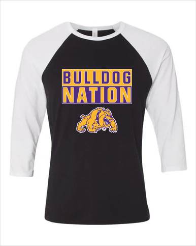 McAllen Bulldogs Nation #1 Women's Baseball T-Shirt
