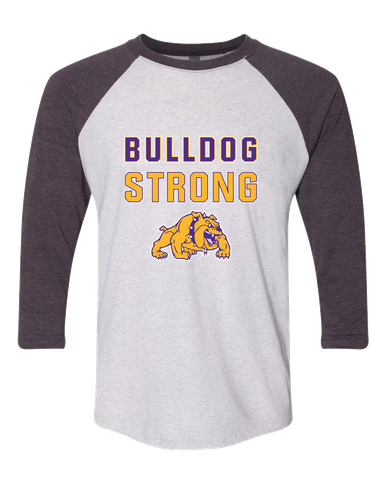 McAllen Bulldogs Strong #2 Women's Baseball T-Shirt