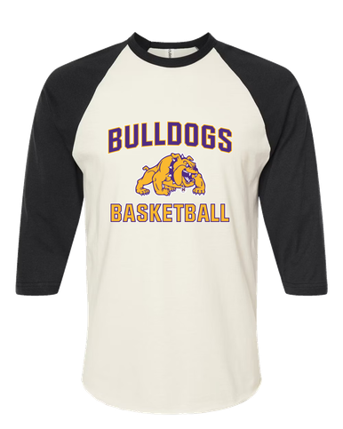 McAllen Bulldogs Basketball #1 Men's Baseball T-Shirt