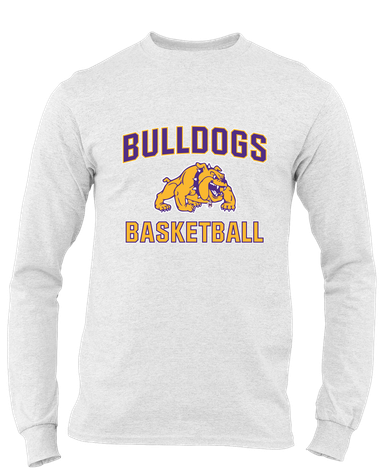 McAllen Bulldogs Basketball #1 Men's LS T-Shirt