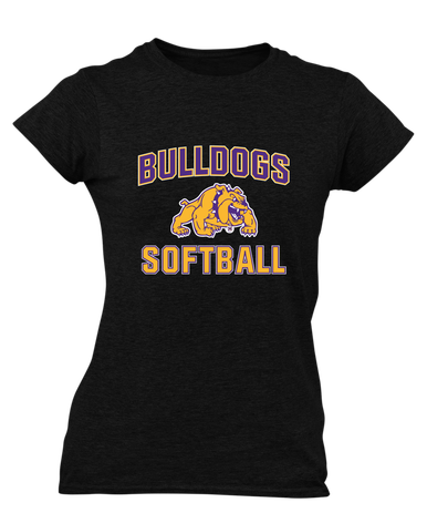 McAllen Bulldogs Softball #1 Women's SS T-Shirt