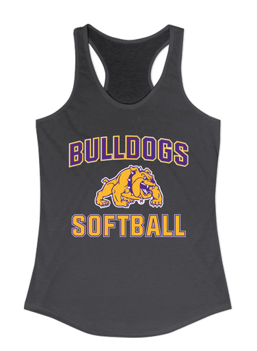 McAllen Bulldogs Softball #1 Women's Tank Top