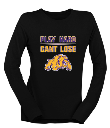 McAllen Bulldogs Play Hard, Can't Lose Women's LS T-Shirt