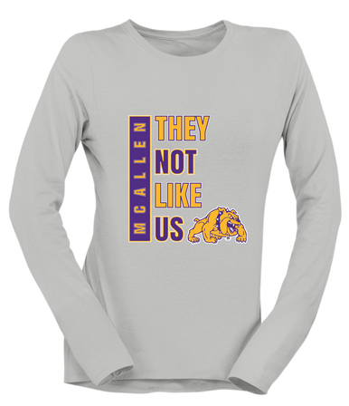 McAllen Bulldogs They Not Like Us #1 Women's Premium LS T-Shirt