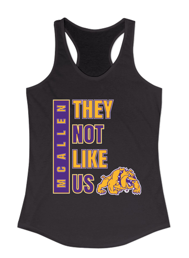 McAllen Bulldogs They Not Like Us #1 Women's Tank Top