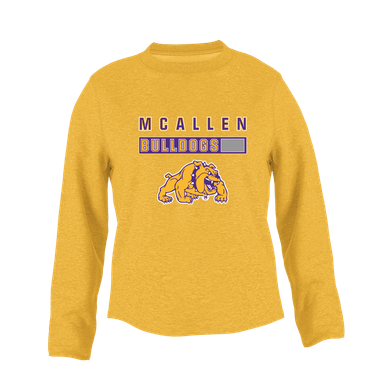 McAllen Bulldogs Mascot #7 Women's Sweatshirt