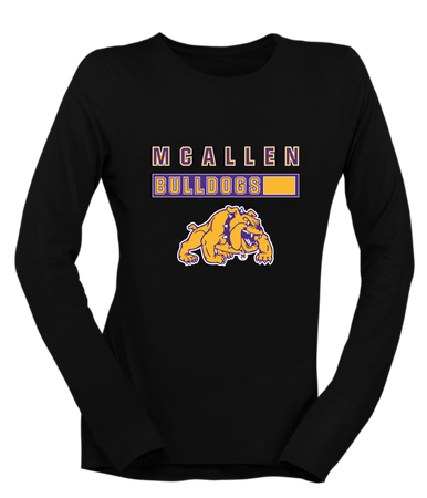 McAllen Bulldogs Mascot #7 Women's Premium LS T-Shirt