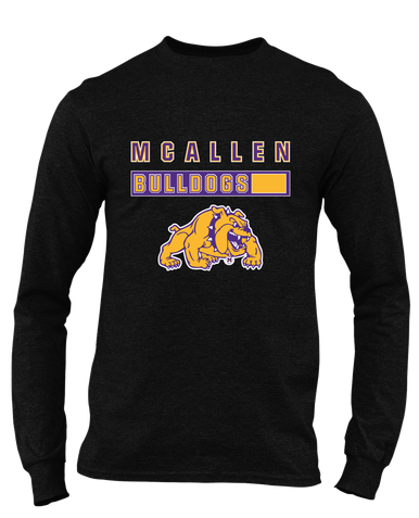 McAllen Bulldogs Mascot #7 Men's Premium LS T-Shirt