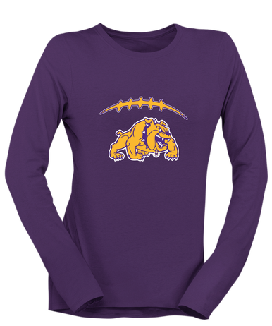 McAllen Bulldogs Football #2 Women's LS T-Shirt