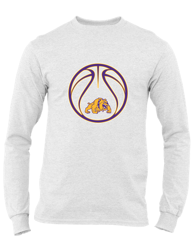 McAllen Bulldogs Basketball #2 Men's LS T-Shirt