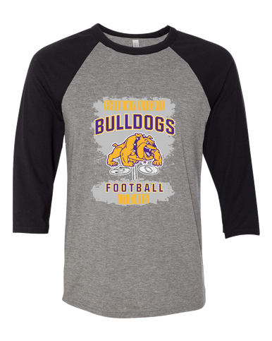McAllen Bulldogs Football #6 Women's Baseball T-Shirt