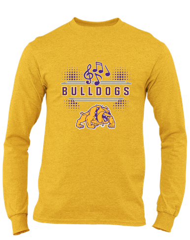 McAllen Bulldogs Band # 3 Men's LS T-Shirt