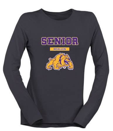 McAllen Bulldogs Senior #2 Women's Premium LS T-Shirt