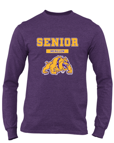 McAllen Bulldogs Senior #2 Men's LS T-Shirt