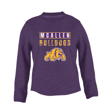 McAllen Bulldogs Mascot #9 Women's Sweatshirt