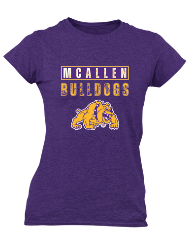 McAllen Bulldogs Mascot #9 Women's SS T-Shirt