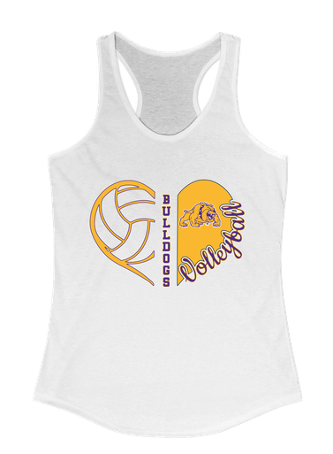 McAllen Bulldogs Heart Volleyball Women's Tank Top
