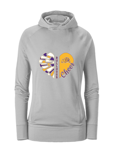 McAllen Bulldogs Heart Cheer Women's Hoodie