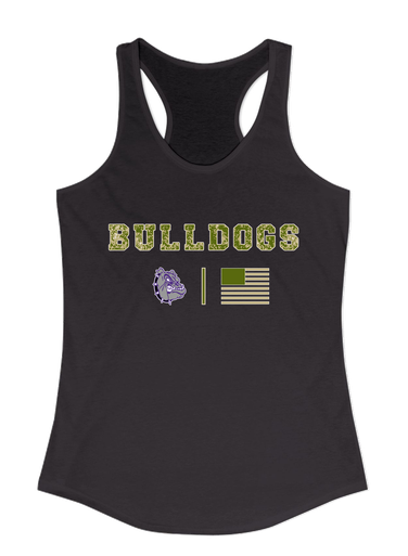 New Haven Bulldogs Camo Flag Women's Tank Top