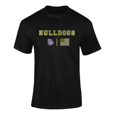 New Haven Bulldogs Camo Flag Men's SS T-Shirt
