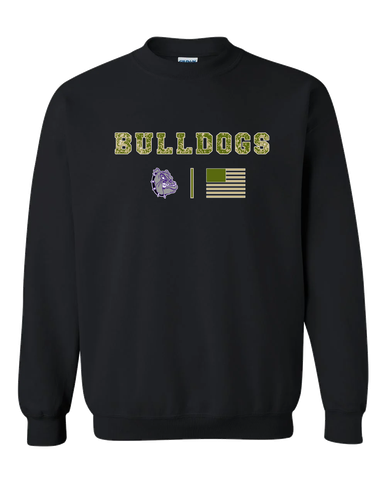 New Haven Bulldogs Camo Flag Men's Sweatshirt
