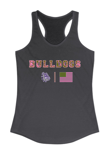 New Haven Bulldogs Pink Camo Flag Women's Tank Top