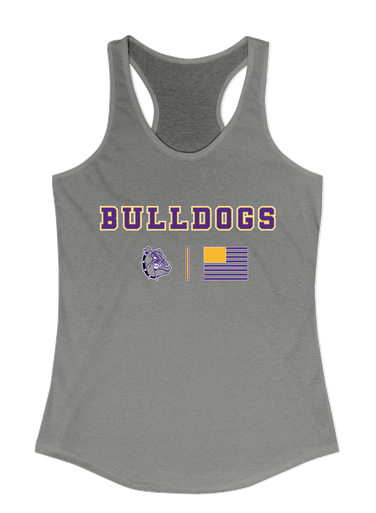 New Haven Bulldogs Team Colors Flag Women's Tank Top