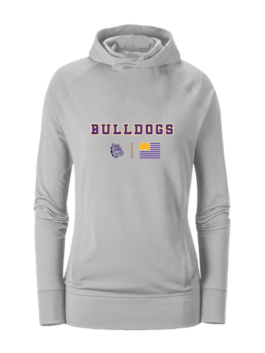 New Haven Bulldogs Team Colors Flag Women's Hoodie