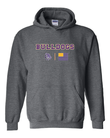 New Haven Bulldogs Team Colors Flag Men's Hoodie