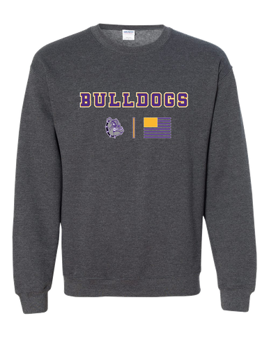 New Haven Bulldogs Team Colors Flag Men's Sweatshirt