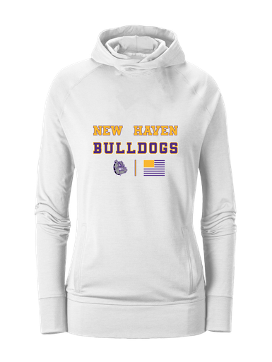 New Haven Bulldogs Spirit Flag Women's Hoodie
