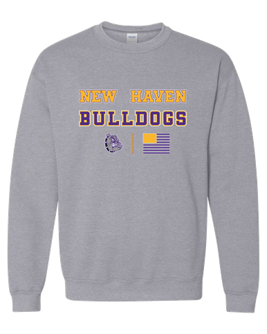 New Haven Bulldogs Spirit Flag Men's Sweatshirt