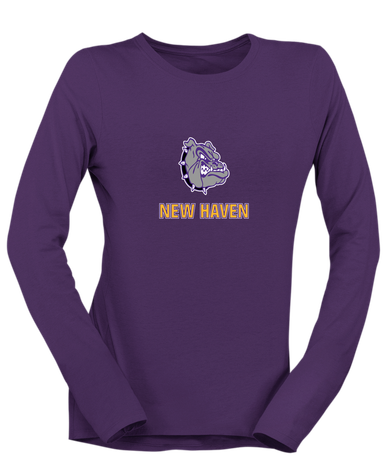 New Haven Bulldogs Mascot #2 Women's LS T-Shirt
