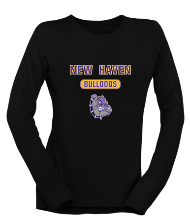 New Haven Bulldogs Mascot #3 Women's LS T-Shirt