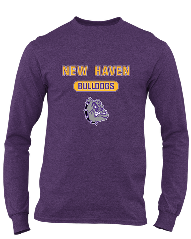 New Haven Bulldogs Mascot #3 Men's LS T-Shirt